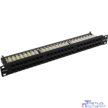 Exegate EX281082RUS Патч-панель UTP 19" 48 port кат.6 ExeGate  разъём KRONE&110 (dual IDC), 1U, RoHS, цвет черный