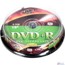 Диски VS DVD+R 4,7 GB 16x CB/10 Ink Print (620557)