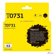 T2 C13T07314A/C13T10514A Картридж (IC-ET0731) для Epson Stylus C79/C110/CX3900/CX4900/TX200/TX209, черный, с чипом
