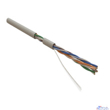 Hyperline UUTP4-C5E-S24-IN-PVC-GY-305 (305 м) Кабель витая пара, неэкранированная U/UTP, категория 5e, 4 пары (24 AWG), одножильный (solid), PVC, -20°C – +75°C, серый компонентная