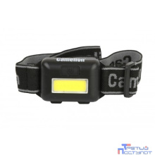 Camelion LED5355 (фонарь налобн, черн.,1Вт COB LED, 3 реж, 3XAAA, пласт, блист)
