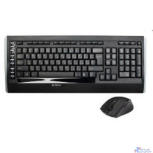 A-4Tech Клавиатура + мышь 9300F, беспроводная, черный, USB [618555]