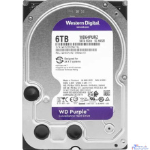 6TB WD Purple (WD64PURZ) {Serial ATA III, 5400- rpm, 256Mb, 3.5"}