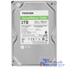 2TB Toshiba Surveillance S300 (HDWT720UZSVA/HDKPB04Z0A01) {SATA 6.0Gb/s, 5400 rpm, 128Mb buffer, 3.5" для видеонаблюдения}