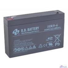 АКБ B.B. Battery HR 9-6 (6В 9Ач ДхШхВ 151x34x94 мм, масса 1,4 кг) клеммы F2