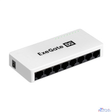 Exegate EX298686RUS Коммутатор неуправляемый ExeGate EDES-1008C (8-портовый UTP 10/100Mbps, с функцией энергосбережения (Green Ethernet Technology), настольный/настенный)