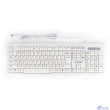 Клавиатура Gembird KB-8354U,{USB, бежевый/белый, 104 клавиши, кабель 1,45м}