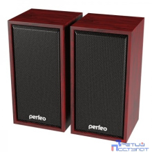 Perfeo колонки "CABINET" 2.0, мощность 2х3 Вт (RMS), махагон, USB
