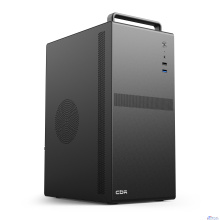 CBR Корпус mATX Minitower V205, без БП, 1*USB 3.0, 1*USB 2.0, HD Audio+Mic, ручка, каркас металл 1.8мм,  Black [PCC-MATX-V205-WPSU]