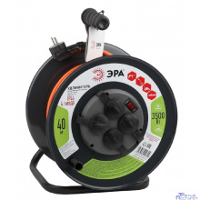 ЭРА Б0046851 Удлинитель силовой RMx-4es-3x1.5-40m-IP44 на м. катушке c/з 4 гн 40м ПВС 3х1.5