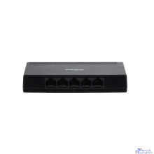 DAHUA DH-PFS3005-5GT-L 5-портовый гигабитный неуправляемый коммутатор, 5xRJ45 1Gb, коммутация 10 Гбит/с, MAC-таблица 2K, пластик