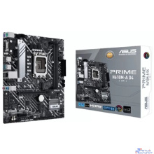 ASUS PRIME H610M-A D4-CSM (Socket 1700, mATX, 2xDDR4(64GB),  VGA/DP/HDMI 2.1, 1xPCIe 4.0x16/1xPCIe 3.0, 1xLAN, 4xSATA 6Gb/s, 2xM.2, 1xM.2 E key, 2xUSB 3.2, 4xUSB 2.0, 2xPS/2)