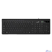 Клавиатура Genius SlimStar 230II, {Черный, проводная, USB, 104 клавиши} [31310048402]