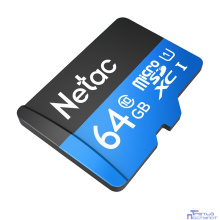 Micro SecureDigital 64GB Netac microSDXC Class10 NT02P500STN-064G-R P500 + adapter