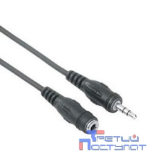 VCOM VAV7179-1.5M Кабель удлинительный 3.5 Jack (M) - 3.5 Jack (F), стерео, аудио, 1.5м [6937510860616]