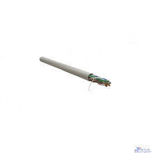 WRline Кабель витая пара, неэкранированный U/UTP, категория 5e, 4 пары (24 AWG), одножильный, внутренний, PVC нг(А)-LS, серый, 305 м [WR-UTP-4P-C5E-PVC-GY]