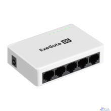 Exegate EX298685RUS Коммутатор неуправляемый ExeGate EDES-1005C (5-портовый UTP 10/100Mbps, с функцией энергосбережения (Green Ethernet Technology), настольный)