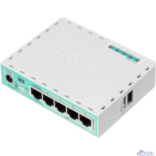 MikroTik RB750Gr3 hEX Маршрутизатор гигабитный высокопроизводительный Ethernet with power supply and case 5 port 10/100/1000