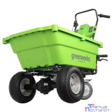 Greenworks Садовая тележка самоходная G40GCK4, {40V, 106 л, с 1хАКБ 4 А.ч и ЗУ} [7400007UB]