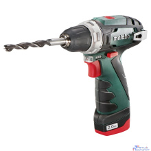 Metabo PowerMaxx BS Безударная дрель-шуруповерт [600080500] { 12В 2х2.0,LC40,патр.,кейс, вес 0.8 кг }