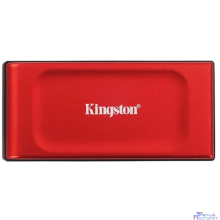 Kingston Portable SSD 2TB XS1000R, Type-C/A, USB 3.2 Gen 2, R/W 1050/1000MB/s, 70x33x14mm, 29g., Red (5 лет)