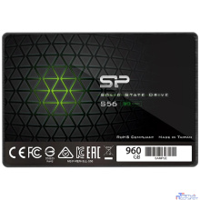 SSD 2.5" Silicon Power 960GB Slim S56 <SP960GBSS3S56A25> (SATA3, up to 500/450MBs, 3D NAND, 500TBW, 7mm)