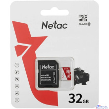Micro SecureDigital 32GB Netac P500 ECO <NT02P500ECO-032G-R> (с SD адаптером)