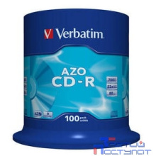 Verbatim Диски CD-R 700Mb 52x Cake Box (100шт) (43430)