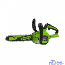 GreenWorks G24CS25K2 Цепная пила аккумуляторная, 24V, 25см, c АКБ 2Ач и ЗУ [2007707UA]