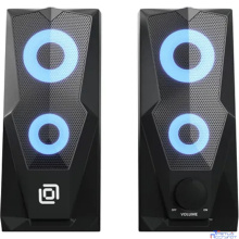 Колонки Oklick OK-127 2.0 черный 6Вт