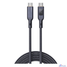 Aukey Кабель Nylon Braided 100w LCD 1m black (AC-CB-MCC101)