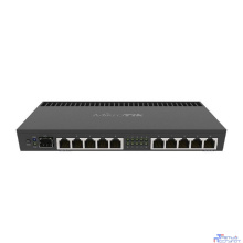 MikroTik RB4011iGS+RM Маршрутизатор 1.4ГГц, 4 ядра, 1GB RAM, 512MB NAND, 10x 10/100/1000 LAN, 1 SFP+