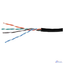 Кабель витая пара Bion BCL-U5480-381 U/UTP, кат.5e, 4x2x0,48 мм AWG 24, медь, одножильный, PE, для внешней прокладки, 305м,черный
