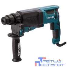 Makita HR2630 Перфоратор,SDS+, [HR2630] {800Вт,3реж,2.9Дж,0-4600у\м,2.9кг,чем}