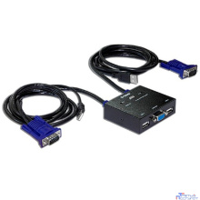 D-Link KVM-221/C1A 2-портовый KVM-переключатель с портами VGA и USB
