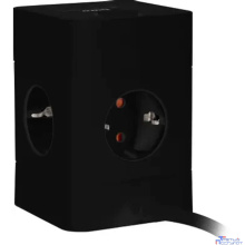 BURO BU-PTE4.1UC-B 1.5м (4 розетки) черный (коробка) {2090201}