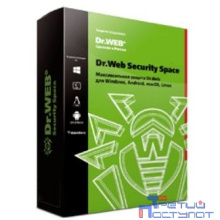 BHW-B-12M-2-A3(A2) Dr. Web Security Space, картонная упаковка, на 12 месяцев, на 2 ПК (350931, 352409)