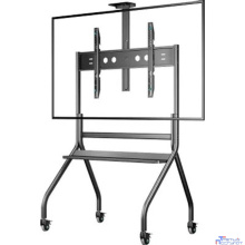 ONKRON TS2080 чёрная стойка для телевизора с кронштейном 60"-120", мобильная