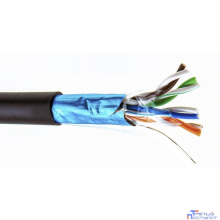 5bites Кабель FS5500-305APE витая пара FTP / SOLID / 5E / CCAG / PE / BLACK / OUTDOOR / DRUM / 305M