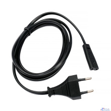 Cablexpert Кабель питания CEE 7/16-C7, 2х0.5мм2, 2.5А, 1.5м, черный, пакет (PC-184/2-1.5M)