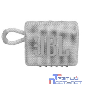 Колонка порт. JBL GO 3 белый 4.2W 1.0 BT (JBLGO3WHT)