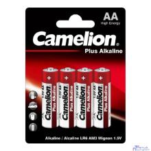 Camelion..LR 6  Plus Alkaline BL-4 (LR6-BP4, батарейка,1.5В) (4 шт. в уп-ке)