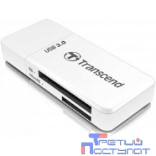 Внешний картридер USB 3.0 Multi-Card Reader F5 All in 1 Transcend [TS-RDF5W] White