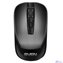 Беспроводная мышь Sven RX-380W серый металлик (2,4 GHz, 3+1кл. 800-1600DPI, блист.)