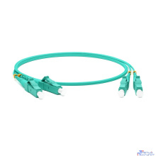 Hyperline FC-D2-503-LC/PR-LC/PR-H-1M-LSZH-AQ Патч-корд волоконно-оптический (шнур) MM 50/125(OM3), LC-LC, duplex, 10G/40G, LSZH, 1 м