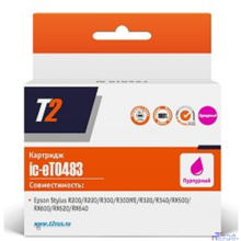 T2 C13T048340 Картридж (IC-ET0483) для Epson Stylus Photo R200/R300/RX500/RX600, пурпурный, с чипом