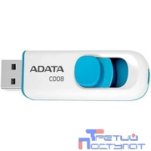 A-DATA Flash Drive 32Gb C008 AC008-32G-RWE {USB2.0, белый}