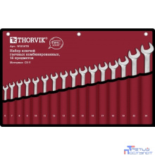 Thorvik W3S16TB Набор ключей гаечных комбинированных серии ARC в сумке, 6-24 мм, 16 предметов