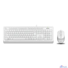 Клавиатура + мышь A4Tech Fstyler F1010 клав:белый/серый мышь:белый/серый USB Multimedia [1147556]