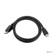Filum Кабель Display port-HDMI 1 м., медь, черный, разъемы: Display port male- HDMI A male, пакет. [FL-C-DPM-HM-1M] (894191)